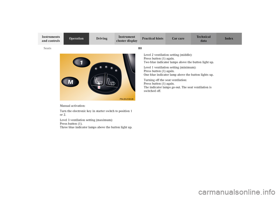 MERCEDES-BENZ CL500 2002 C215 Manual Online 80 Seats
Te ch n i c a l
data Instruments
and controlsOperationDrivingInstrument
cluster displayPractical hints Car care Index
Manual activation:
Turn the electronic key in starter switch to positio MERCEDES-BENZ CL500 2002 C215 Manual Online 80 Seats
Te ch n i c a l
data Instruments
and controlsOperationDrivingInstrument
cluster displayPractical hints Car care Index
Manual activation:
Turn the electronic key in starter switch to positio