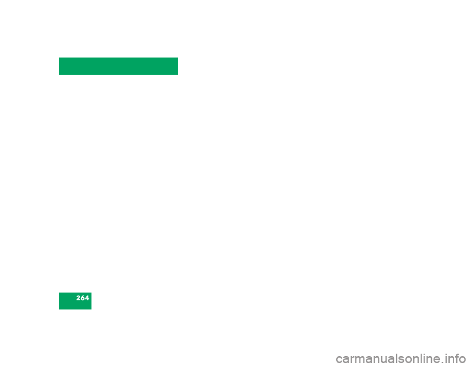 MERCEDES-BENZ E320 2004 W211 Owners Manual 264 
