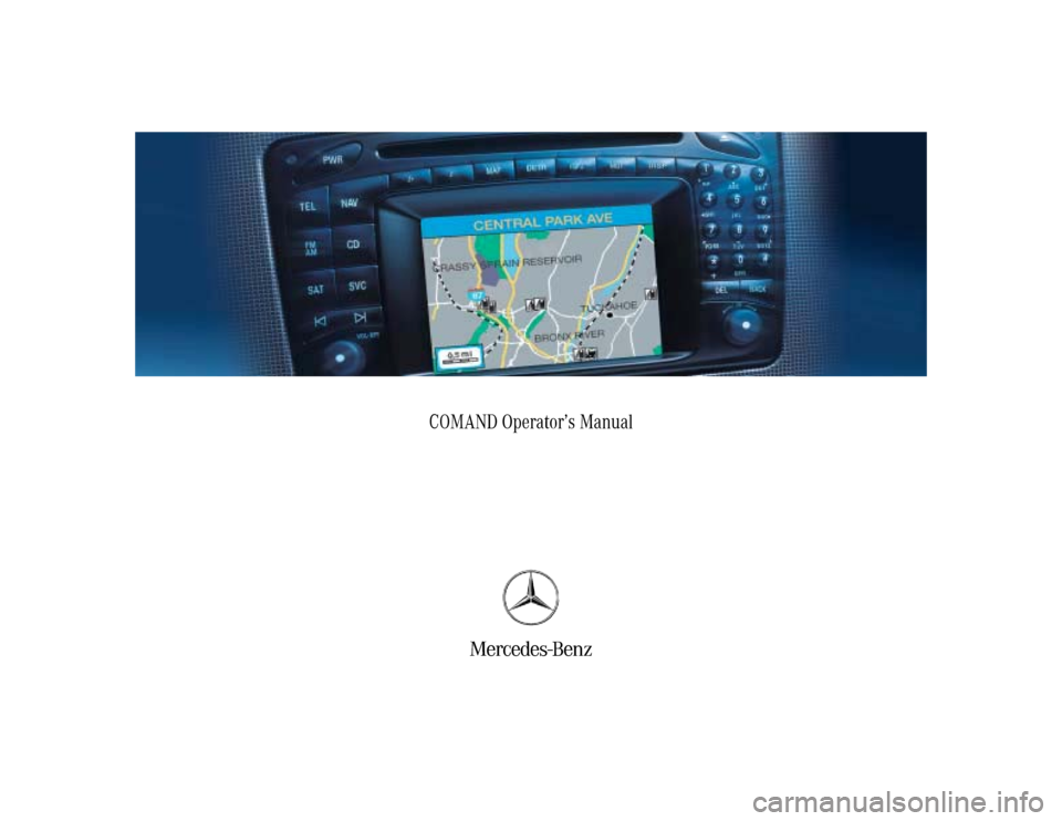 MERCEDES-BENZ G-Class 2004 W463 Comand Manual 