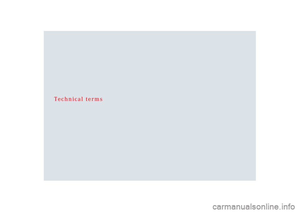 MERCEDES-BENZ SLR 2006 R199 Owners Manual Technical terms 