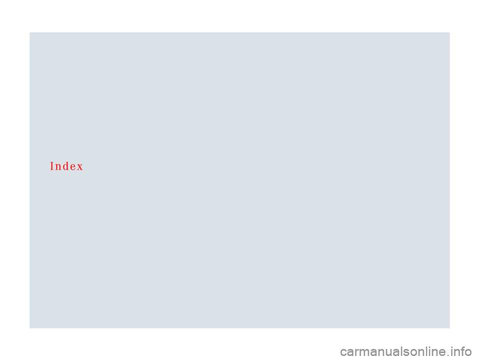 MERCEDES-BENZ SLR 2007 R199 Owners Manual Index 