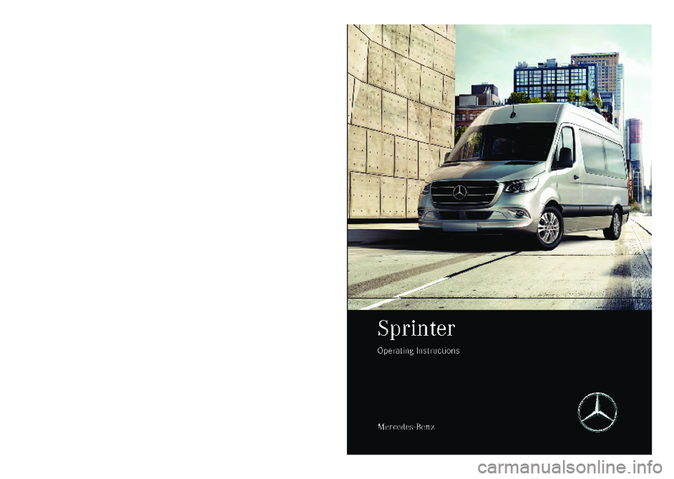 MERCEDES-BENZ SPRINTER 2020  MY20 with no MMS Operator’s Manual 