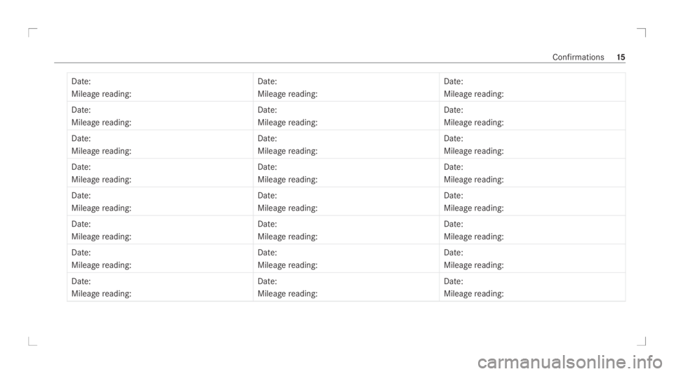 MERCEDES-BENZ SPRINTER 2020  MY20 Service Information �D�a�t�e�:
�M�i�l�e�a�g�e��r�e�a�d�i�n�g�:
�D�a�t�e�:
�M�i�l�e�a�g�e��r�e�a�d�i�n�g�:�D�a�t�e�:
�M�i�l�e�a�g�e��r�e�a�d�i�n�g�:
�D�a�t�e�:
�M�i�l�e�a�g�e��r�e�a�d�i�n�g�: �D�a�t�e�:
�M�i�l�e�a�g�e
