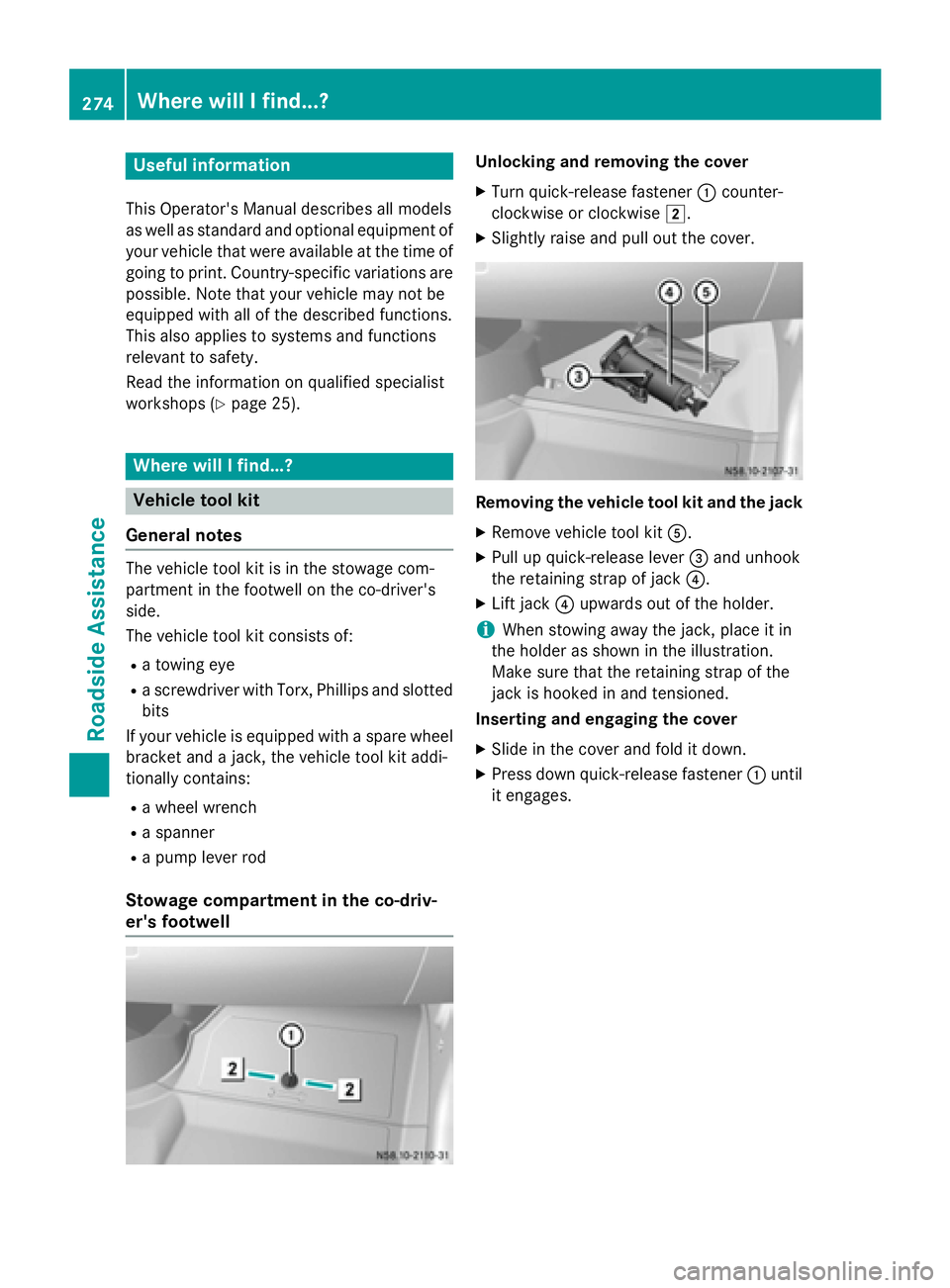 MERCEDES-BENZ SPRINTER 2015  MY15 Operator’s Manual Useful information
This Operator's Manual describes all models
as well as standard and optional equipment of your vehicle that were available at the time of going to print. Country-specific variat