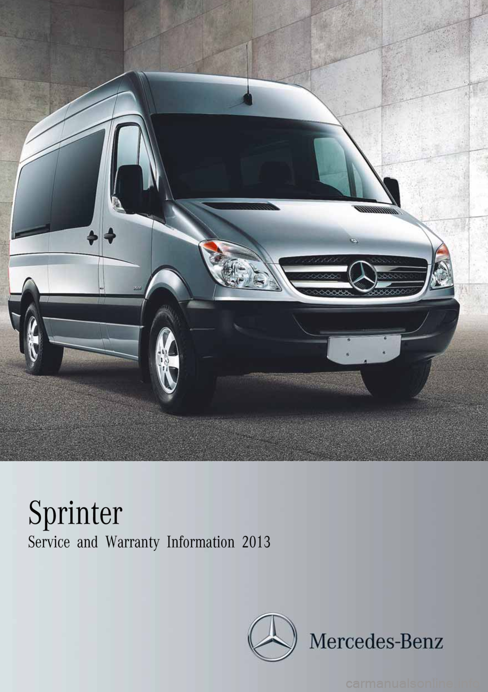 MERCEDES-BENZ SPRINTER 2013  MY13 Warranty Manual 