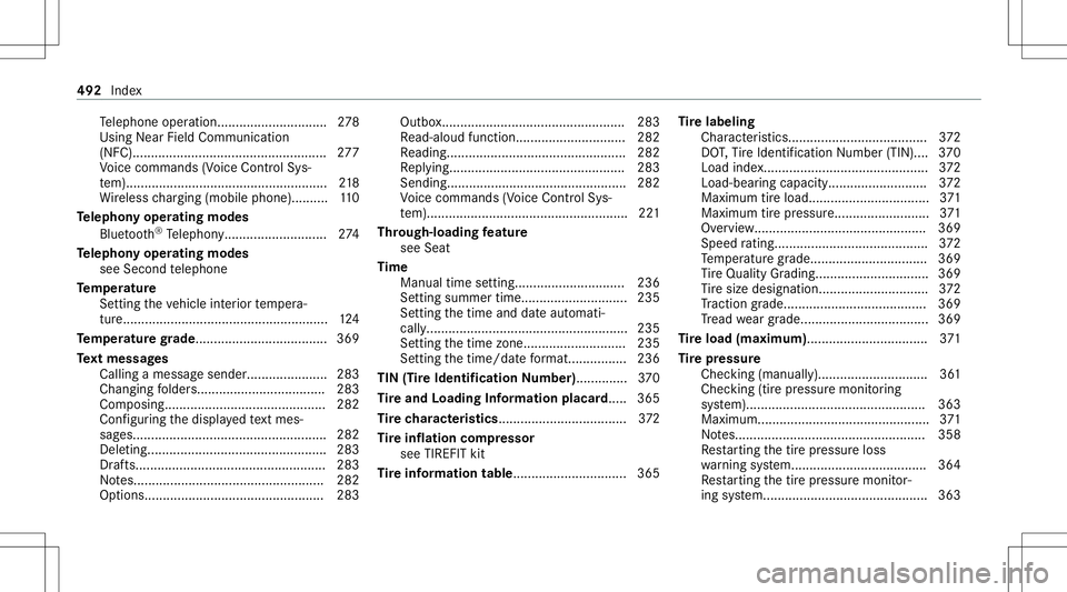 MERCEDES-BENZ C-CLASS COUPE 2021 Owners Manual Te
lephon eopera tion.............................. 278
Using NearFieldCommunication
(NFC).. .................. ................................. 277
Vo ice com mand s(V oice ControlSy s‐
te m)..... MERCEDES-BENZ C-CLASS COUPE 2021 Owners Manual Te
lephon eopera tion.............................. 278
Using NearFieldCommunication
(NFC).. .................. ................................. 277
Vo ice com mand s(V oice ControlSy s‐
te m).....
