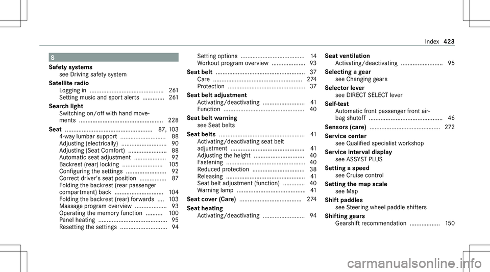 MERCEDES-BENZ CLS-Class 2021  Owners Manual S
Saf etysy stems
see Drivin gsaf etysy stem
Sat ellit era dio
Logg ingin<0011001100110011001100110011001100110011001100110011001100110011
0011001100110011001100110011001100110011001100110011001100110