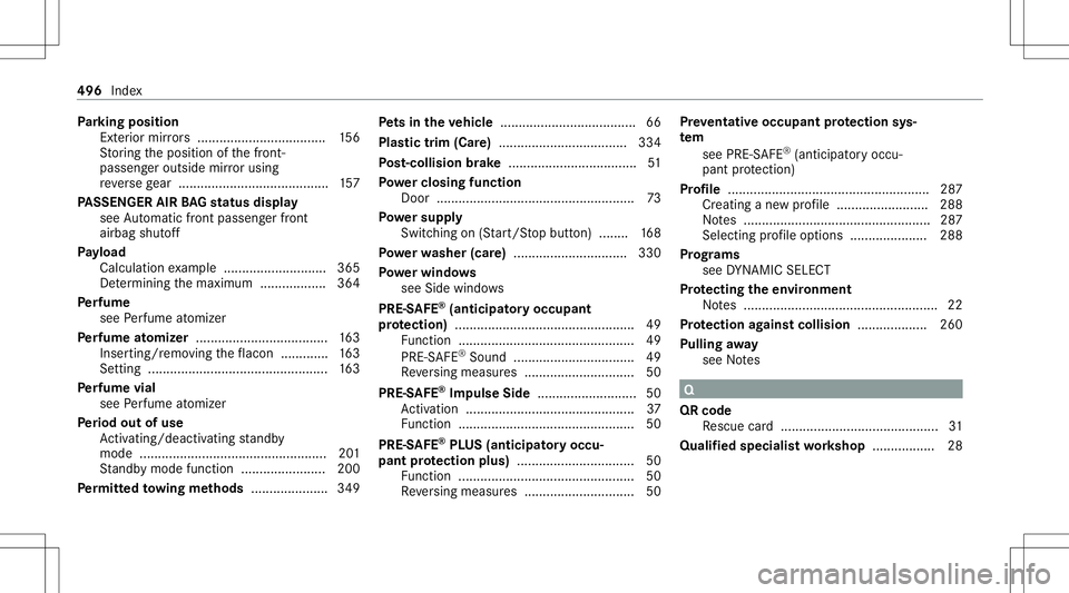 MERCEDES-BENZ GLS SUV 2021  Owners Manual Pa
rking posit ion
Ex terior mir rors <0011001100110011001100110011001100110011001100110011001100110011
0011001100110011001100110011001100110011001100110011001100110011
001100110011> 156
St or ing the