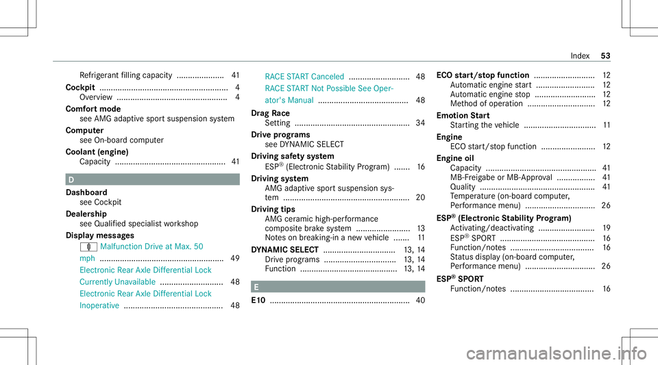 MERCEDES-BENZ GLC SUV 2021 AMG Workshop Manual Re
frig er ant filling capac ity.............. .......4 1
Coc kpit .........................................................4
Ov ervie w .......................................... .......4
Comf ortmod MERCEDES-BENZ GLC SUV 2021 AMG Workshop Manual Re
frig er ant filling capac ity.............. .......4 1
Coc kpit .........................................................4
Ov ervie w .......................................... .......4
Comf ortmod