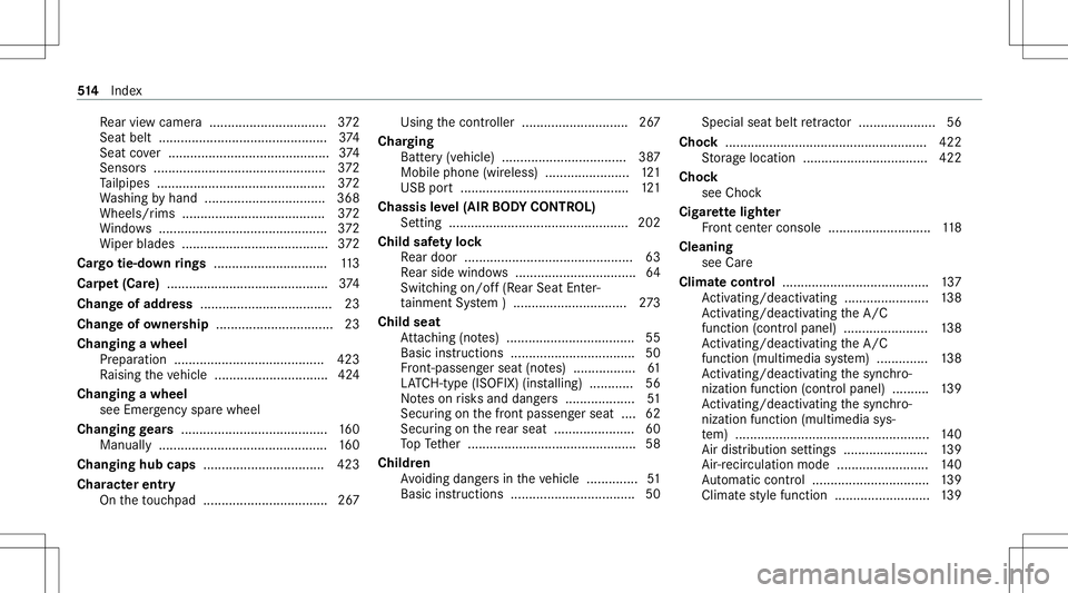 MERCEDES-BENZ E-CLASS SEDAN 2020 Owners Manual Re
ar vie wcam era ................................ 372
Sea tbel t<0011001100110011001100110011001100110011001100110011001100110011
0011001100110011001100110011001100110011001100110011001100110011
001 MERCEDES-BENZ E-CLASS SEDAN 2020 Owners Manual Re
ar vie wcam era ................................ 372
Sea tbel t<0011001100110011001100110011001100110011001100110011001100110011
0011001100110011001100110011001100110011001100110011001100110011
001