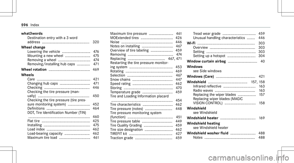 MERCEDES-BENZ S-CLASS 2020 Owners Manual wha
t3wo rds
Des tinatione ntryw itha3w ord
addr ess ............................................... 320
Wheel chang e
Lo we ring thev ehicle ............................4 76
Mounting anew wheel ..... MERCEDES-BENZ S-CLASS 2020 Owners Manual wha
t3wo rds
Des tinatione ntryw itha3w ord
addr ess ............................................... 320
Wheel chang e
Lo we ring thev ehicle ............................4 76
Mounting anew wheel .....