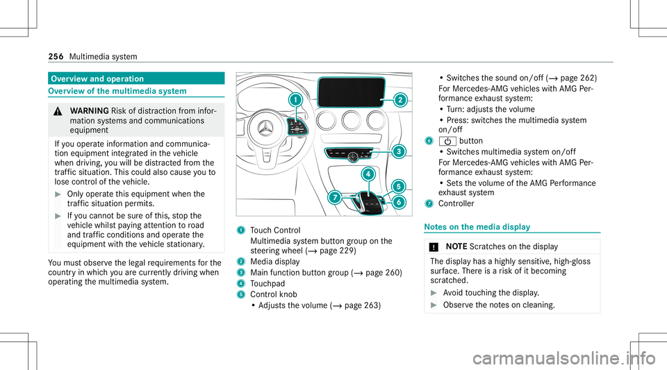 MERCEDES-BENZ C-CLASS SEDAN 2020  Owners Manual Ov
ervie wand oper ation Ov
ervie wof themu ltim edia system &
WARNIN GRisk ofdist ra ction from infor‐
mati onsystems andcomm unication s
eq uipment
If yo uoper ateinf ormat ionand comm unic a‐
t MERCEDES-BENZ C-CLASS SEDAN 2020  Owners Manual Ov
ervie wand oper ation Ov
ervie wof themu ltim edia system &
WARNIN GRisk ofdist ra ction from infor‐
mati onsystems andcomm unication s
eq uipment
If yo uoper ateinf ormat ionand comm unic a‐
t