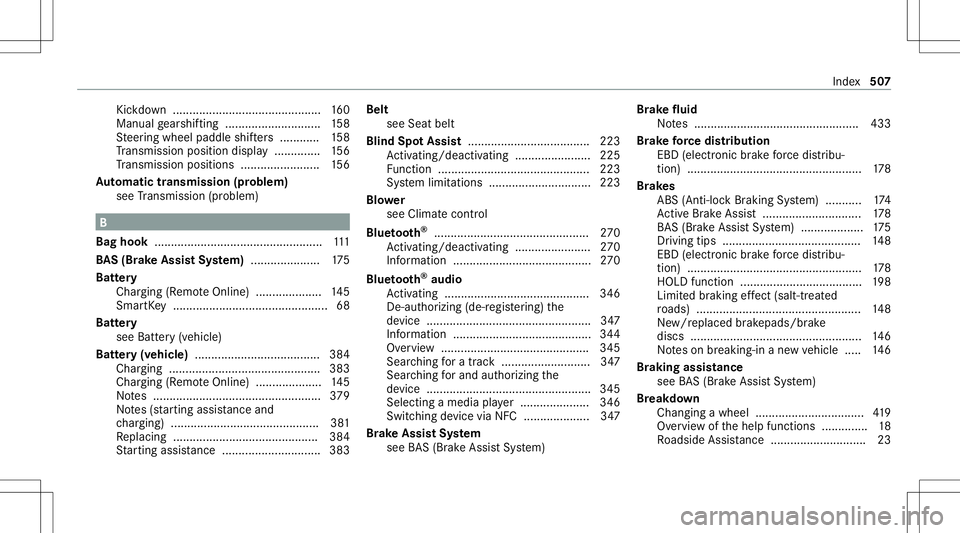 MERCEDES-BENZ GLS COUPE 2020 Owners Manual Kic
kdo wn ............................................. 160
Manual gearshif ting.............................1 58
St eer ing wheel paddle shifters ............ 158
Tr ans miss ionposit iondispla y... MERCEDES-BENZ GLS COUPE 2020 Owners Manual Kic
kdo wn ............................................. 160
Manual gearshif ting.............................1 58
St eer ing wheel paddle shifters ............ 158
Tr ans miss ionposit iondispla y...