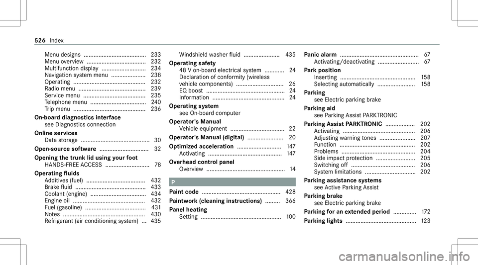 MERCEDES-BENZ GLS COUPE 2020 Owners Manual Menu
designs ...................................... 233
Menu overview .... ................................ 232
Multif unction displa y...................... .....2 34
Na vig ation system menu ....... MERCEDES-BENZ GLS COUPE 2020 Owners Manual Menu
designs ...................................... 233
Menu overview .... ................................ 232
Multif unction displa y...................... .....2 34
Na vig ation system menu .......