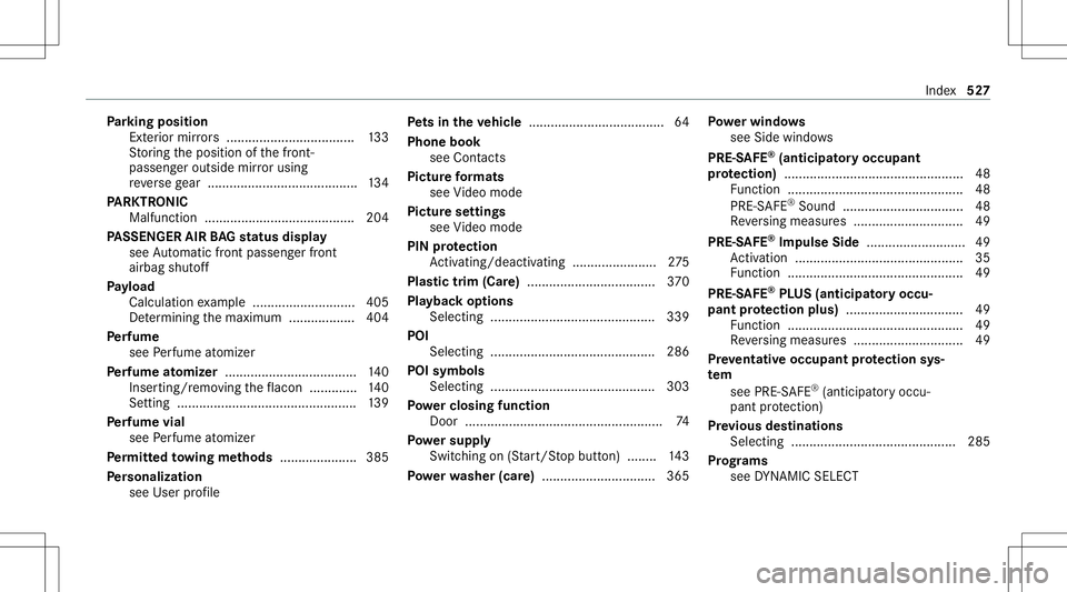 MERCEDES-BENZ GLS COUPE 2020 Owners Manual Pa
rking posit ion
Ex terior mir rors <0011001100110011001100110011001100110011001100110011001100110011
0011001100110011001100110011001100110011001100110011001100110011
001100110011> 133
St or ing the MERCEDES-BENZ GLS COUPE 2020 Owners Manual Pa
rking posit ion
Ex terior mir rors <0011001100110011001100110011001100110011001100110011001100110011
0011001100110011001100110011001100110011001100110011001100110011
001100110011> 133
St or ing the