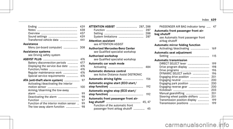 MERCEDES-BENZ GLS SUV 2020 Owners Manual Endi
ng............ .....................................439
No tes .................................................. 438
Ov ervie w ......... ................................. ... 437
Sound settin g MERCEDES-BENZ GLS SUV 2020 Owners Manual Endi
ng............ .....................................439
No tes .................................................. 438
Ov ervie w ......... ................................. ... 437
Sound settin g