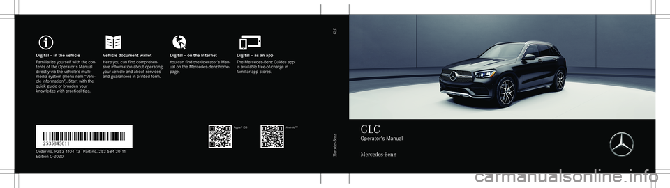 MERCEDES-BENZ GLC SUV 2020  Owners Manual 