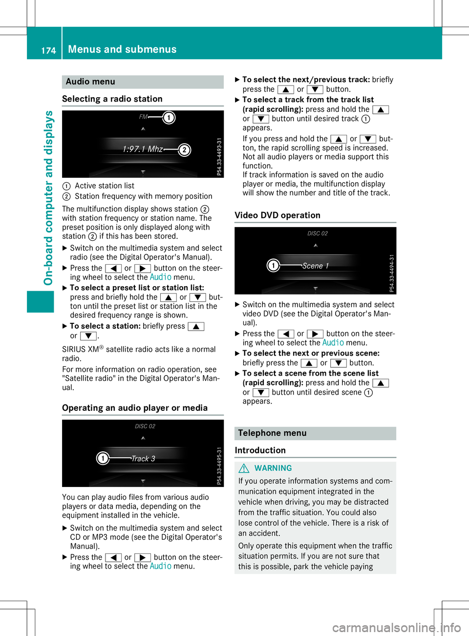 MERCEDES-BENZ SLC ROADSTER 2020  Owners Manual Aud
iomen u
Select ingaradiostat ion 0043
Active stati on list
0044 Stati on frequen cywit hm emory position
The mult ifunction disp laysho wsstati on 0044
wit hstation frequen cyorstati on nam e.The
