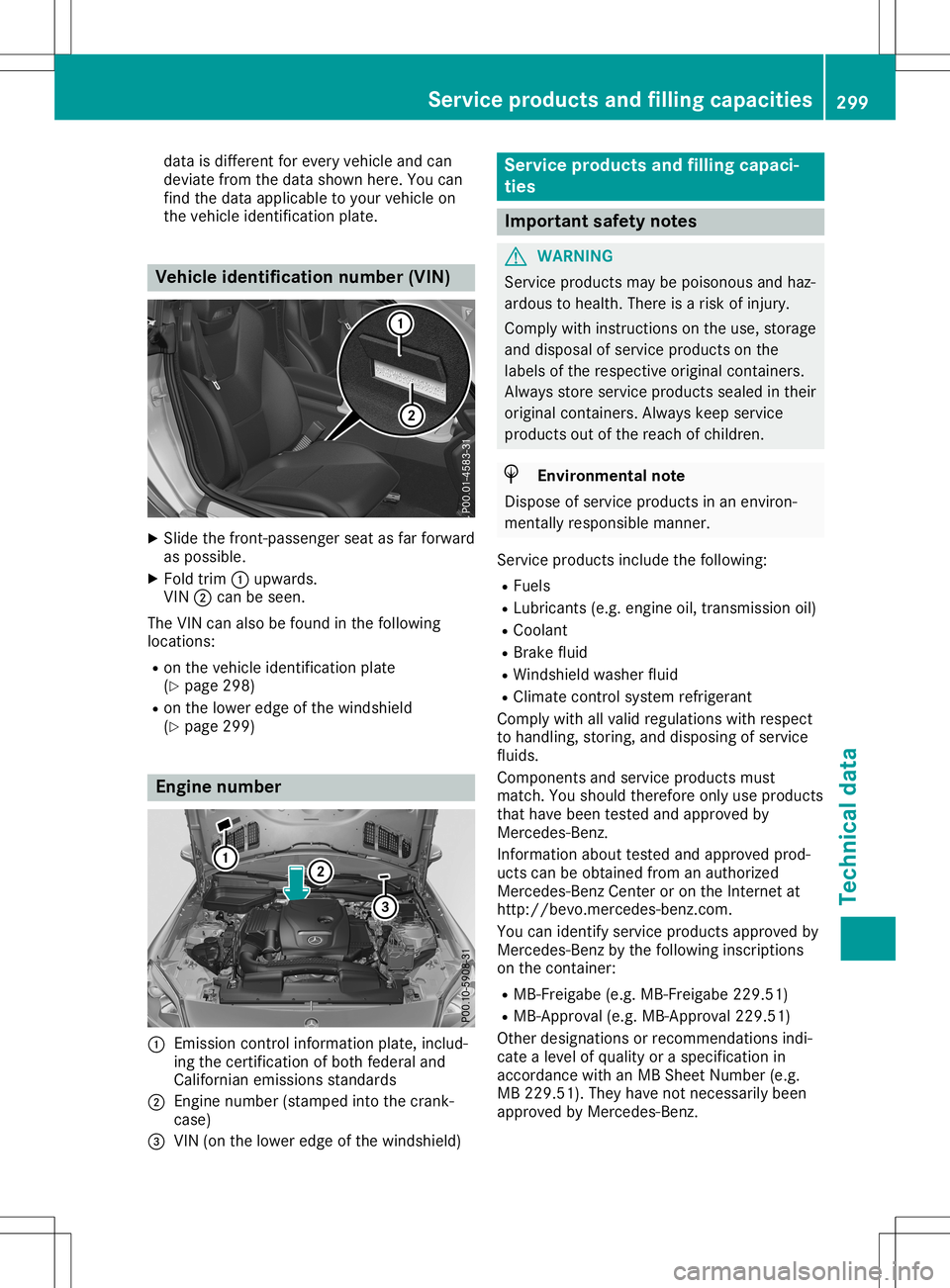 MERCEDES-BENZ SLC ROADSTER 2020 Owners Manual data
isdifferen tfor every vehicle andcan
deviate fromthedata shown here.Youcan
find thedata applicable toyour vehicle on
the vehicle identification plate. Vehicle
identification number(VIN) X
Slide t MERCEDES-BENZ SLC ROADSTER 2020 Owners Manual data
isdifferen tfor every vehicle andcan
deviate fromthedata shown here.Youcan
find thedata applicable toyour vehicle on
the vehicle identification plate. Vehicle
identification number(VIN) X
Slide t