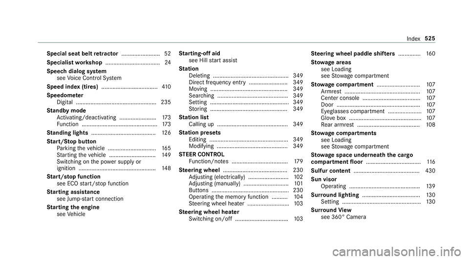 MERCEDES-BENZ E-CLASS WAGON 2019 Owners Manual Special
seatbeltretract or <0011001100110011001100110011001100110011001100110011001100110011
001100110011001100110011> ..52
Spe ciali st wo rkshop ..................................2 4
Speec hdialog s MERCEDES-BENZ E-CLASS WAGON 2019 Owners Manual Special
seatbeltretract or <0011001100110011001100110011001100110011001100110011001100110011
001100110011001100110011> ..52
Spe ciali st wo rkshop ..................................2 4
Speec hdialog s