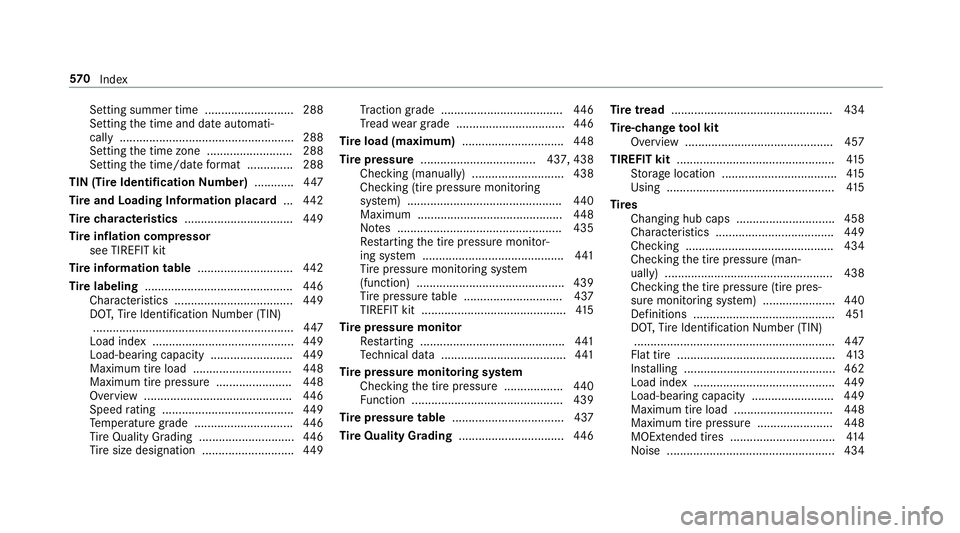 MERCEDES-BENZ S-CLASS SEDAN & MAYBACH 2019  Owners Manual Se
tting summer time<0011001100110011001100110011001100110011001100110011001100110011
00110011001100110011001100110011001100110011> 288
Se tting thetime anddateaut omati‐
call y.....................