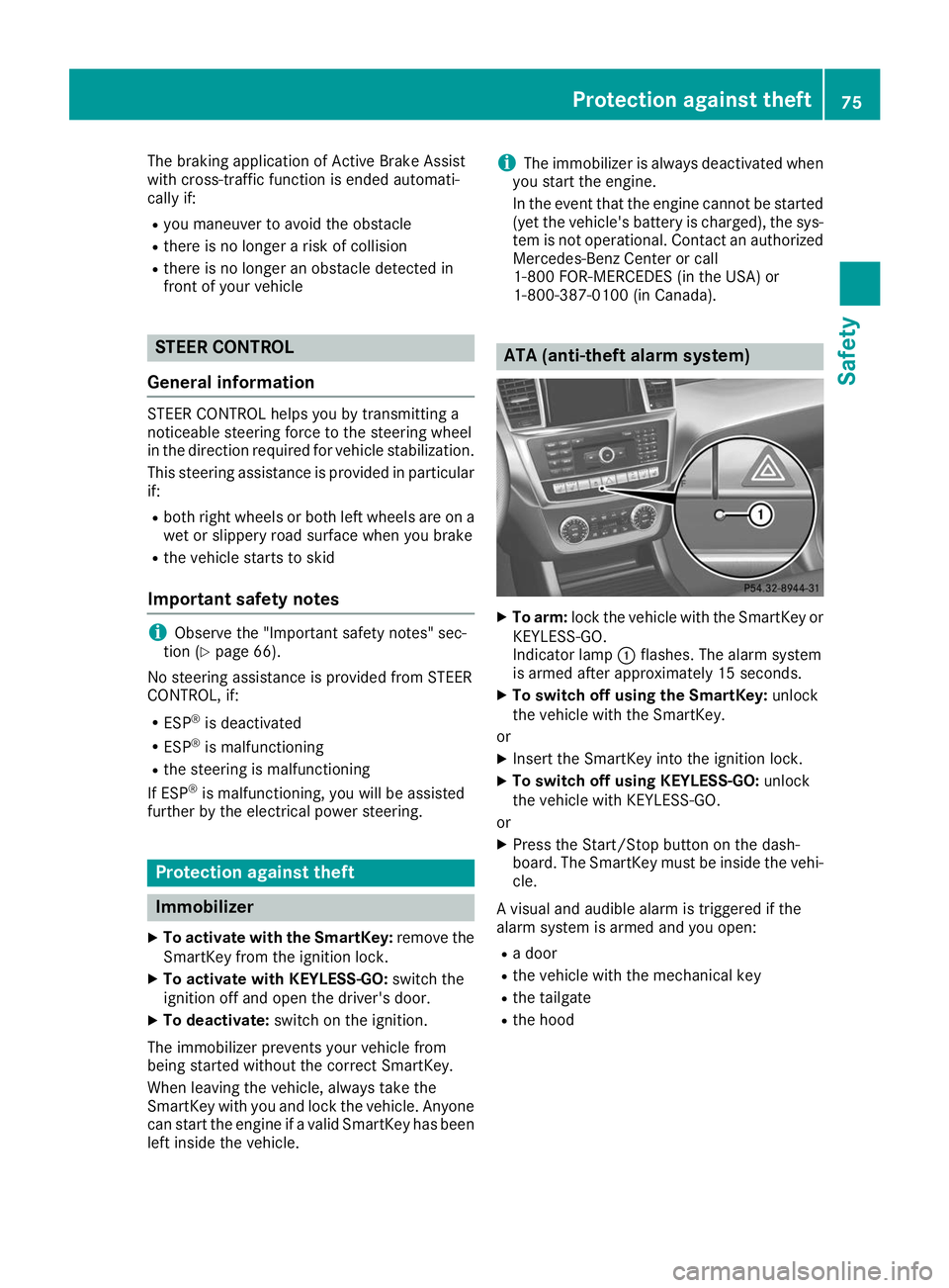 MERCEDES-BENZ GLS SUV 2019 Manual PDF The braking application of Active Brake Assist
with cross-traffic function is ended automati-
cally if:
R you maneuver to avoid the obstacle
R there is no longer a risk of collision
R there is no long MERCEDES-BENZ GLS SUV 2019 Manual PDF The braking application of Active Brake Assist
with cross-traffic function is ended automati-
cally if:
R you maneuver to avoid the obstacle
R there is no longer a risk of collision
R there is no long