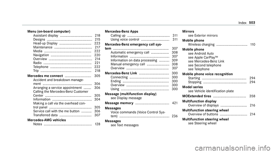 MERCEDES-BENZ C-CLASS CABRIOLET 2019 Owners Manual Menu
(on-boar dcom puter)
Assis tant displ ay <0011001100110011001100110011001100110011001100110011001100110011
0011001100110011001100110011001100110011001100110011001100110011
00110011> 218
Desi gns MERCEDES-BENZ C-CLASS CABRIOLET 2019 Owners Manual Menu
(on-boar dcom puter)
Assis tant displ ay <0011001100110011001100110011001100110011001100110011001100110011
0011001100110011001100110011001100110011001100110011001100110011
00110011> 218
Desi gns