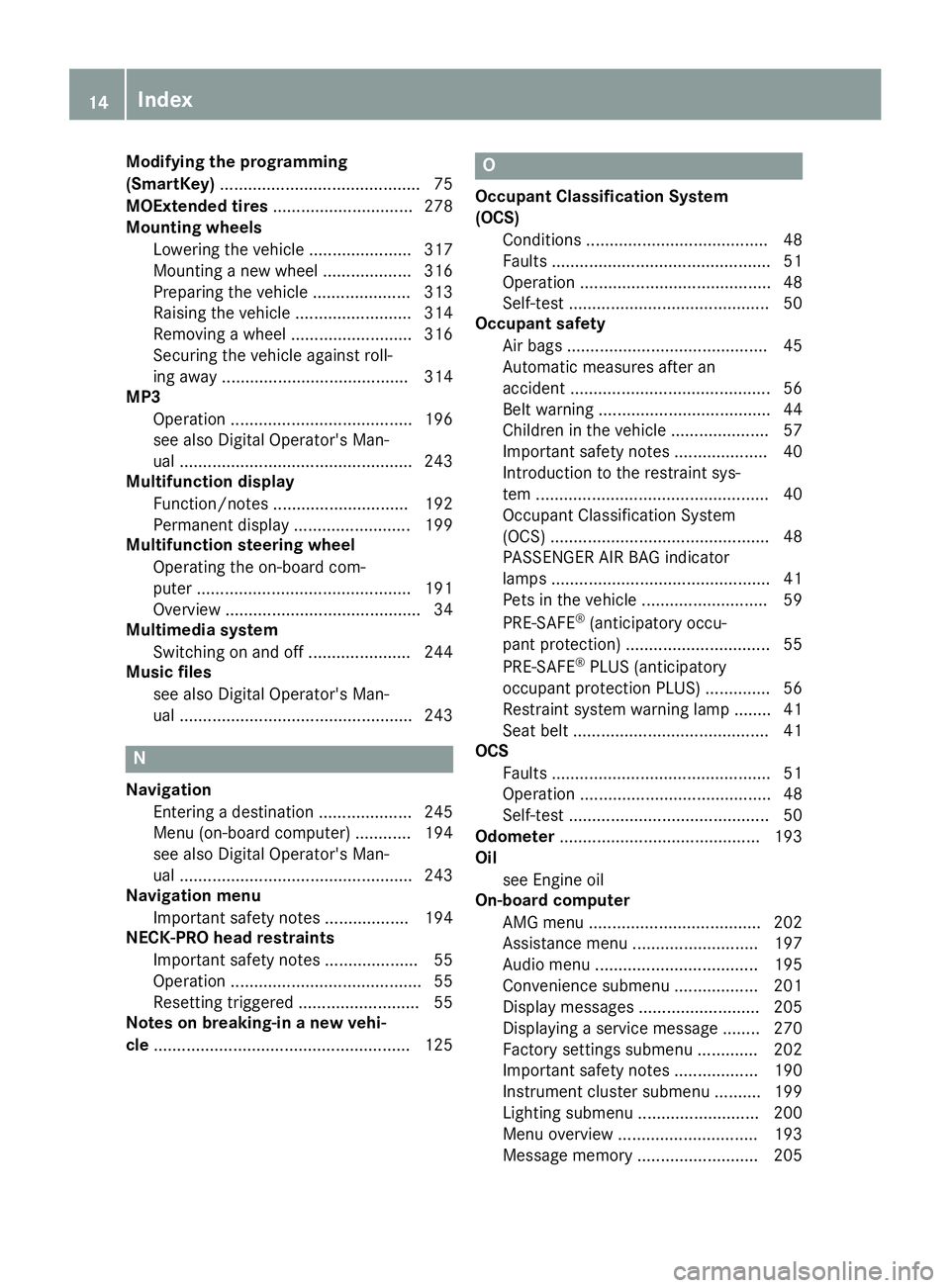 MERCEDES-BENZ SL ROADSTER 2019 User Guide Modifyi
ngthe programming
(SmartKey) ........................................... 75
MOExte ndedtires.............................. 278
Mountin gwhe els
Lowe ringthevehicl e..... .................317
M MERCEDES-BENZ SL ROADSTER 2019 User Guide Modifyi
ngthe programming
(SmartKey) ........................................... 75
MOExte ndedtires.............................. 278
Mountin gwhe els
Lowe ringthevehicl e..... .................317
M
