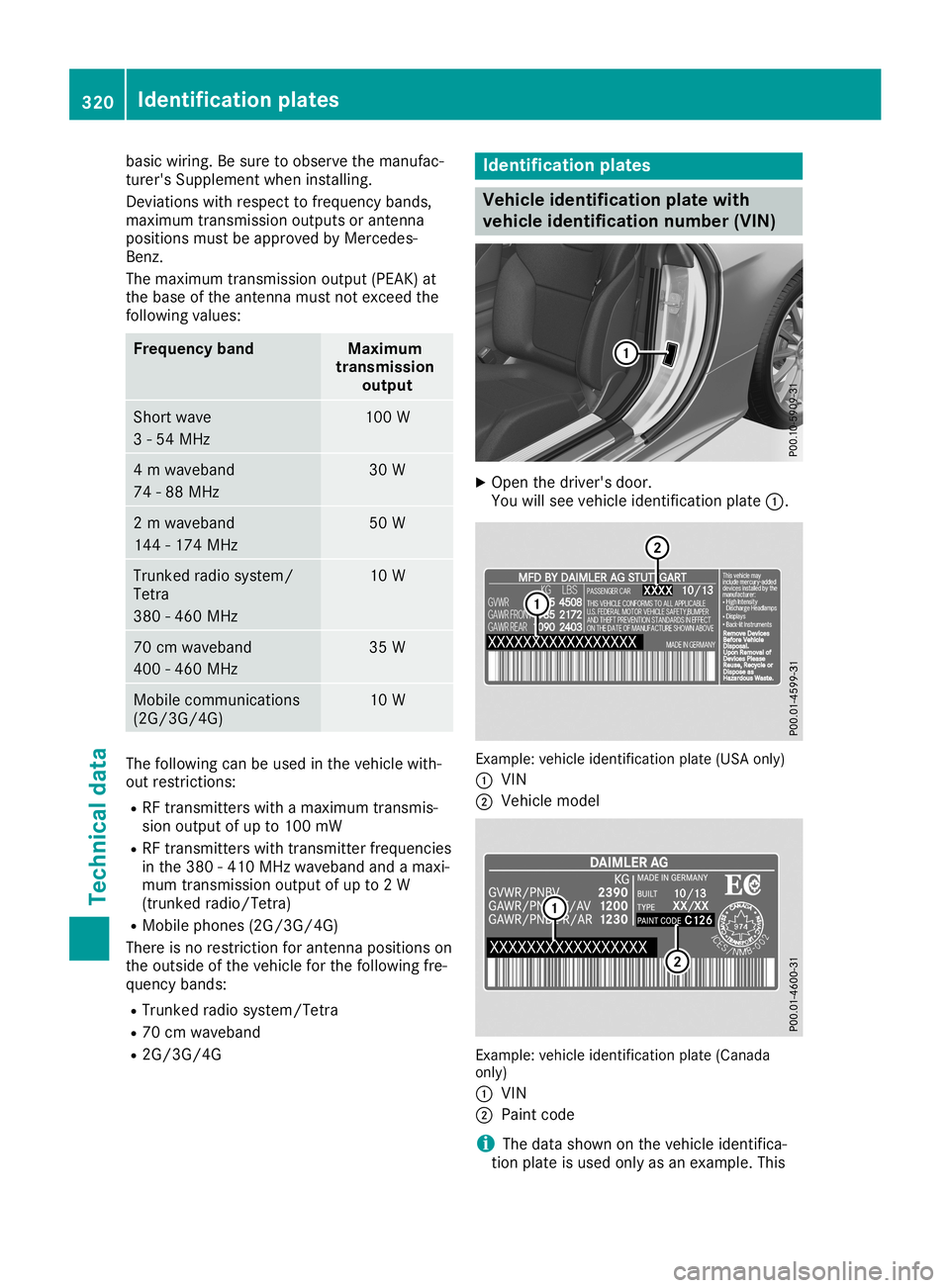 MERCEDES-BENZ SL ROADSTER 2019  Owners Manual basic
wiring. Besure toobserve themanufac -
turer' sSupplemen twhen installing.
Deviat ionswith respect tofrequen cybands,
maximum transmission outputsoranten na
position smust beapproved byMerced