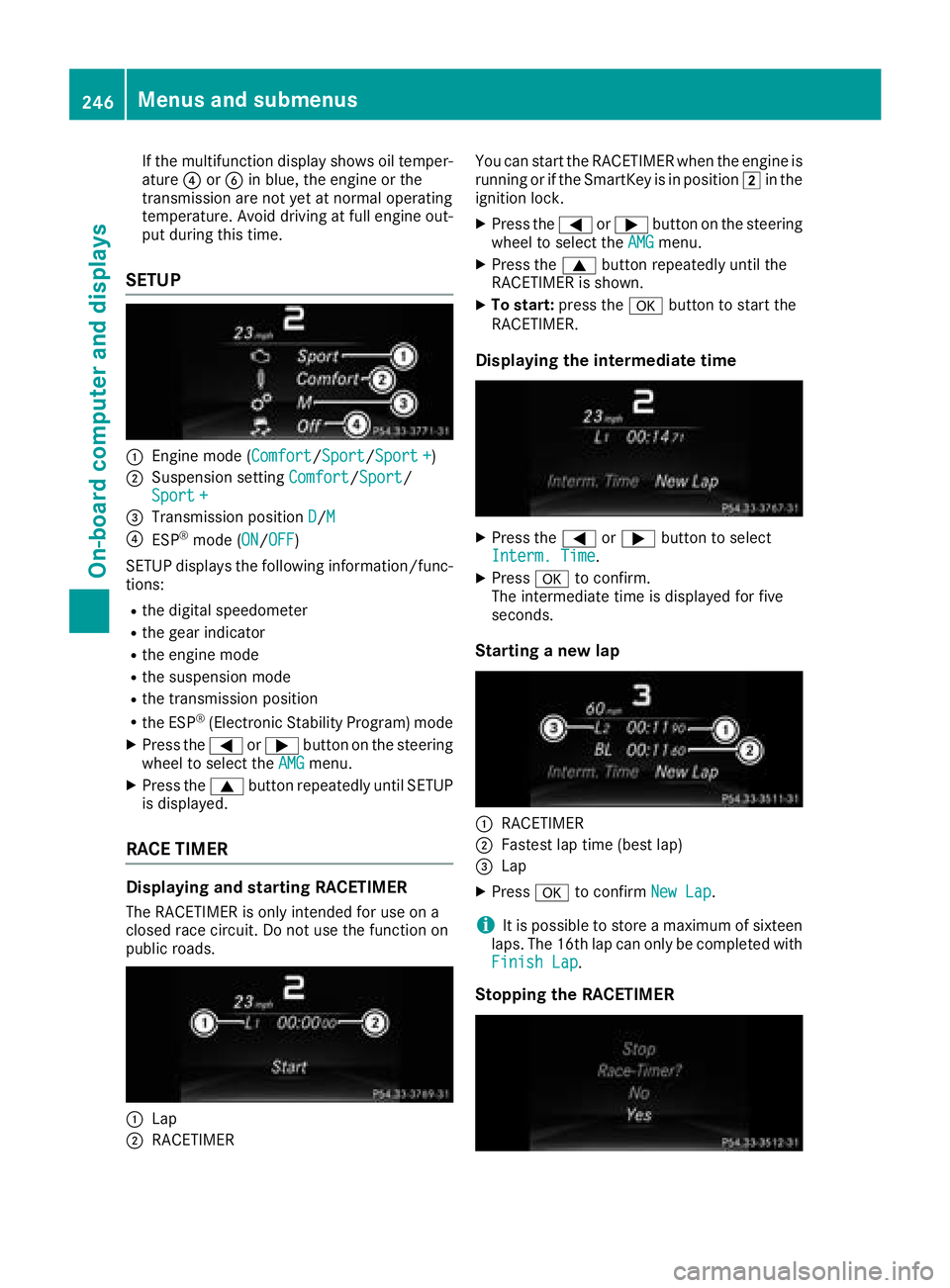 MERCEDES-BENZ GLS SUV 2018 Owners Manual If the multifunction display shows oil temper-
ature?orB in blue, the engine or the
transmission are not yet at normal operating
temperature. Avoid driving at full engine out-
put during this time.
SE MERCEDES-BENZ GLS SUV 2018 Owners Manual If the multifunction display shows oil temper-
ature?orB in blue, the engine or the
transmission are not yet at normal operating
temperature. Avoid driving at full engine out-
put during this time.
SE