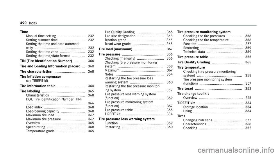 MERCEDES-BENZ E-CLASS CABRIOLET 2018 Owners Manual TimeManual time setting ............................. 232
Setting summer time ........................... 232
Setting the time and date automati‐
cally .............................................. MERCEDES-BENZ E-CLASS CABRIOLET 2018 Owners Manual TimeManual time setting ............................. 232
Setting summer time ........................... 232
Setting the time and date automati‐
cally ..............................................