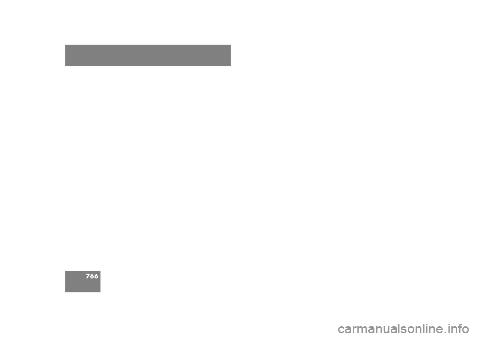 MERCEDES-BENZ CL600 2008 C216 Owners Manual 766 