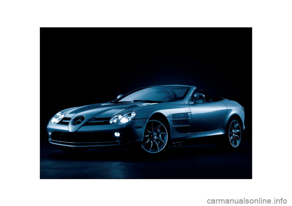 MERCEDES-BENZ SLR 2009 R199 Owners Manual 