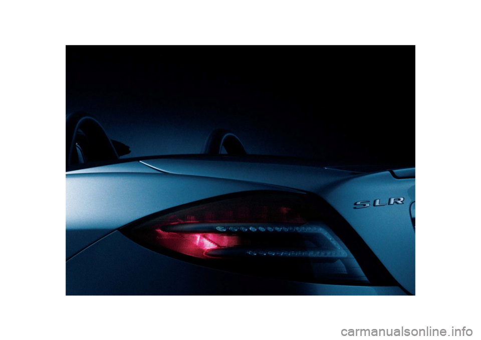 MERCEDES-BENZ SLR 2009 R199 Owners Manual 