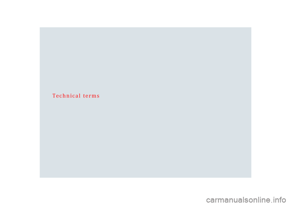 MERCEDES-BENZ SLR 2009 R199 Owners Manual Technical terms 