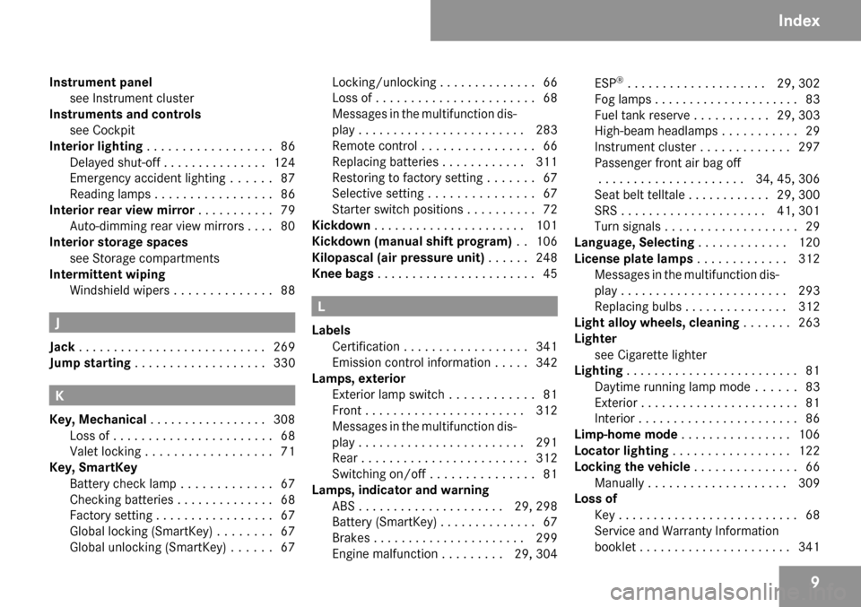 MERCEDES-BENZ SLK350 2009 R171 User Guide 