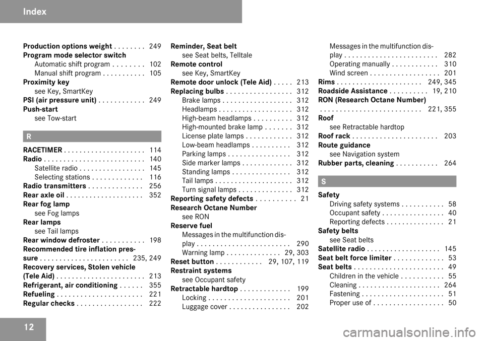 MERCEDES-BENZ SLK350 2009 R171 User Guide 