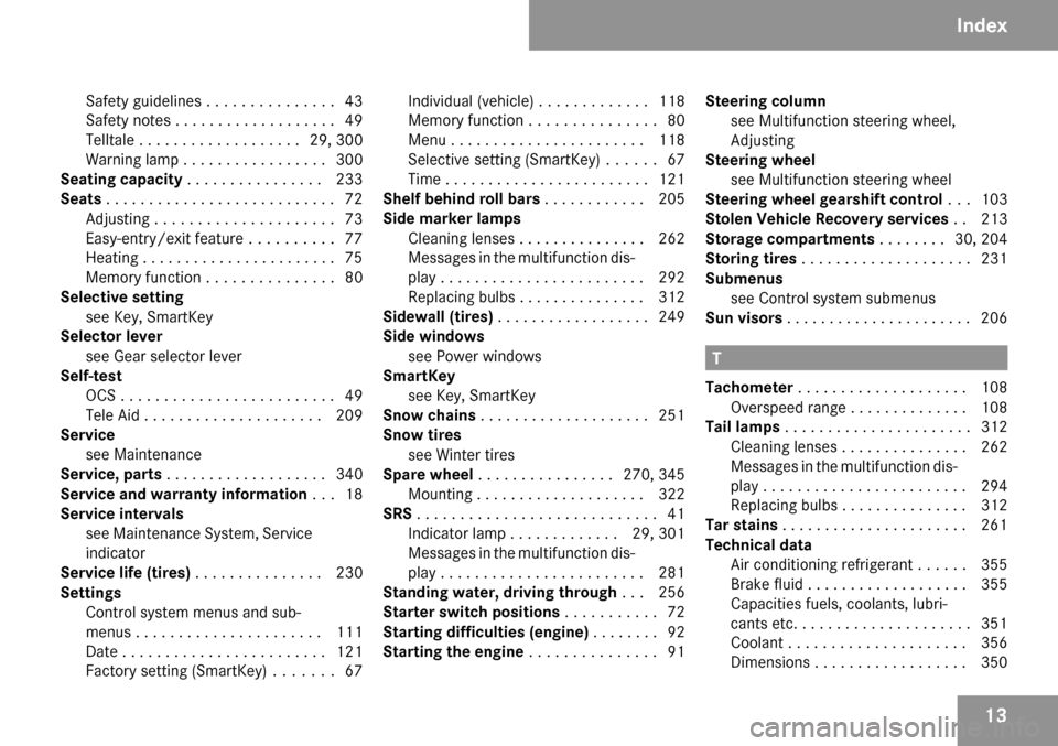 MERCEDES-BENZ SLK350 2009 R171 User Guide 