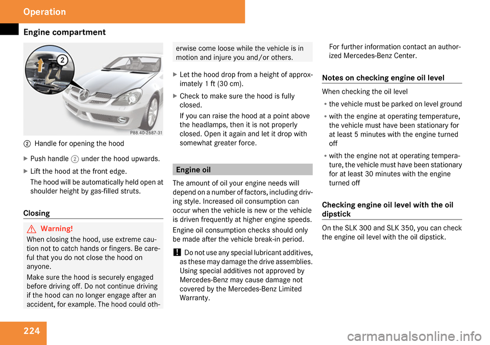 MERCEDES-BENZ SLK280 2009 R171 Owners Manual MERCEDES-BENZ SLK280 2009 R171 Owners Manual