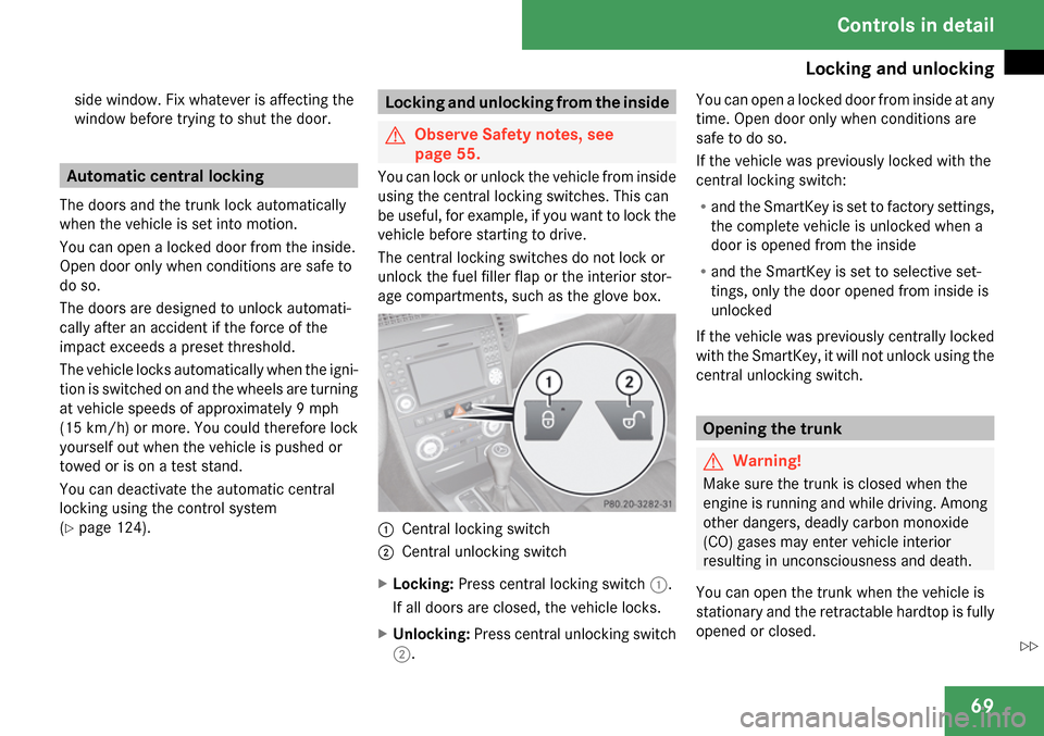 MERCEDES-BENZ SLK280 2009 R171 Manual PDF 