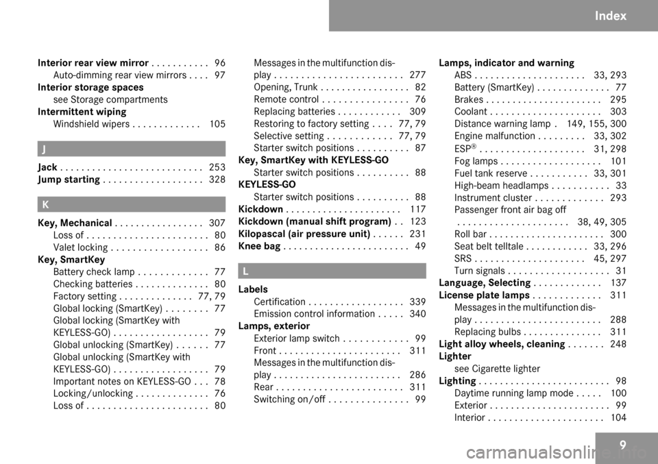 MERCEDES-BENZ SL550 2009 R230 User Guide 