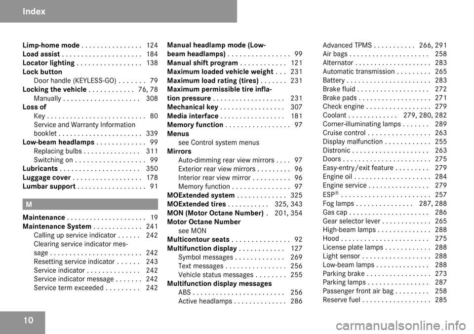 MERCEDES-BENZ SL550 2009 R230 User Guide 