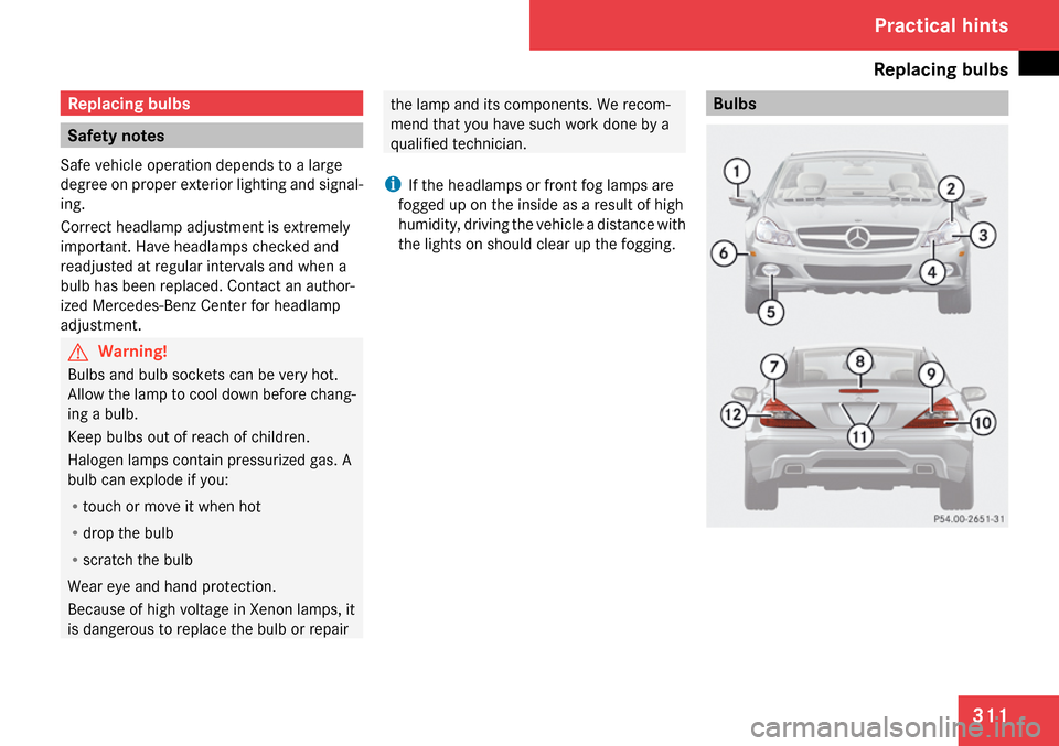 MERCEDES-BENZ SL600 2009 R230 Owners Manual MERCEDES-BENZ SL600 2009 R230 Owners Manual