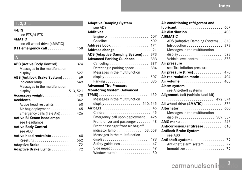 MERCEDES-BENZ S550 4MATIC 2009 W221 Owners Manual 