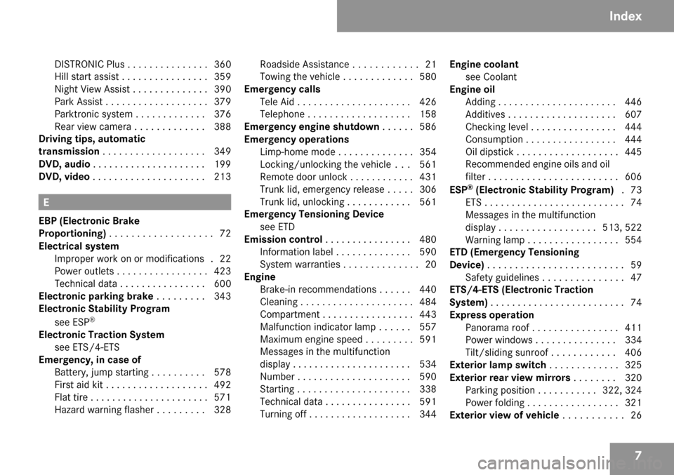 MERCEDES-BENZ S600 2009 W221 Owners Manual 