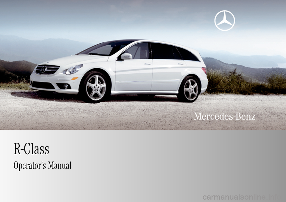 MERCEDES-BENZ R350 2009 W251 Owners Manual MERCEDES-BENZ R350 2009 W251 Owners Manual