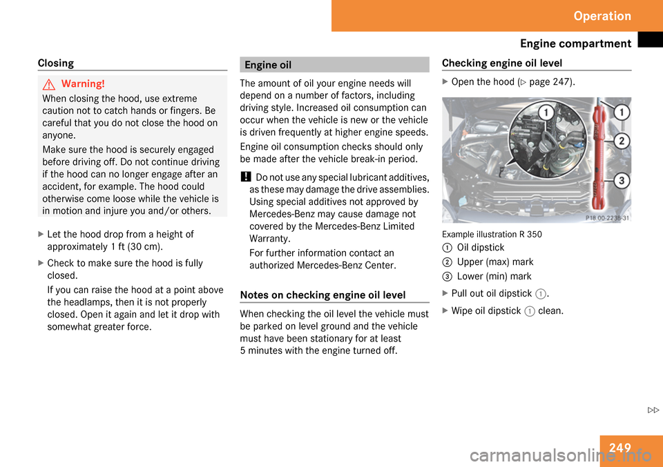 MERCEDES-BENZ R350 2009 W251 Owners Manual MERCEDES-BENZ R350 2009 W251 Owners Manual