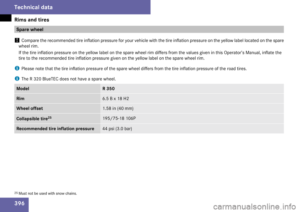 MERCEDES-BENZ R350 2009 W251 Owners Manual 