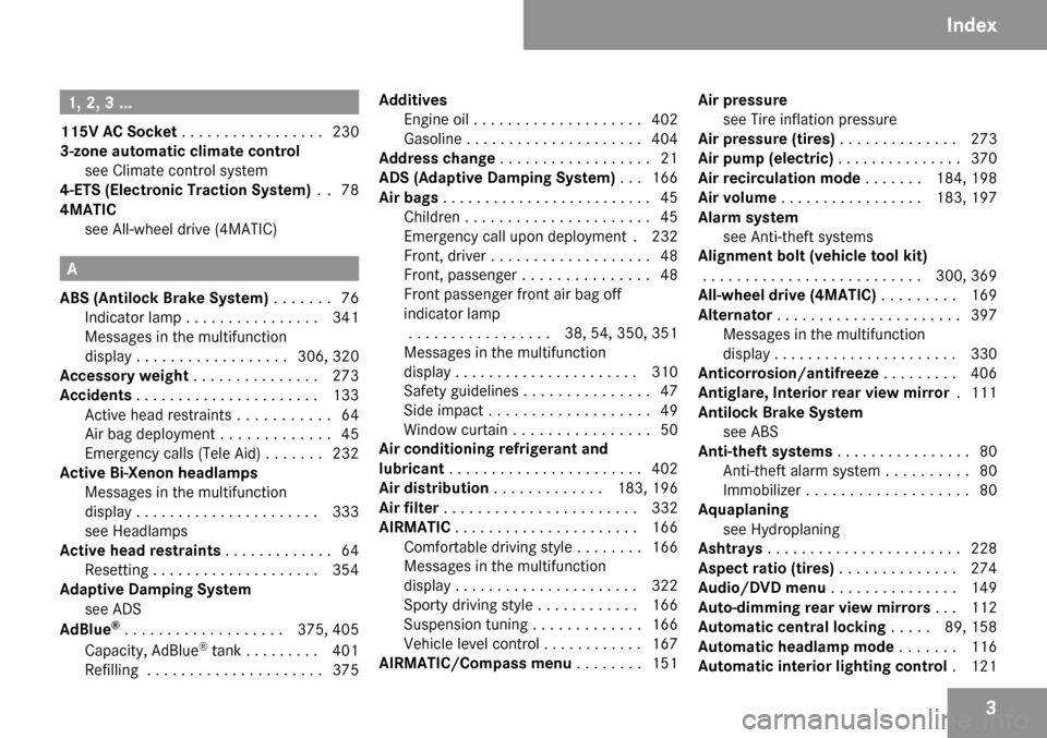 MERCEDES-BENZ R320 2009 W251 Owners Manual 