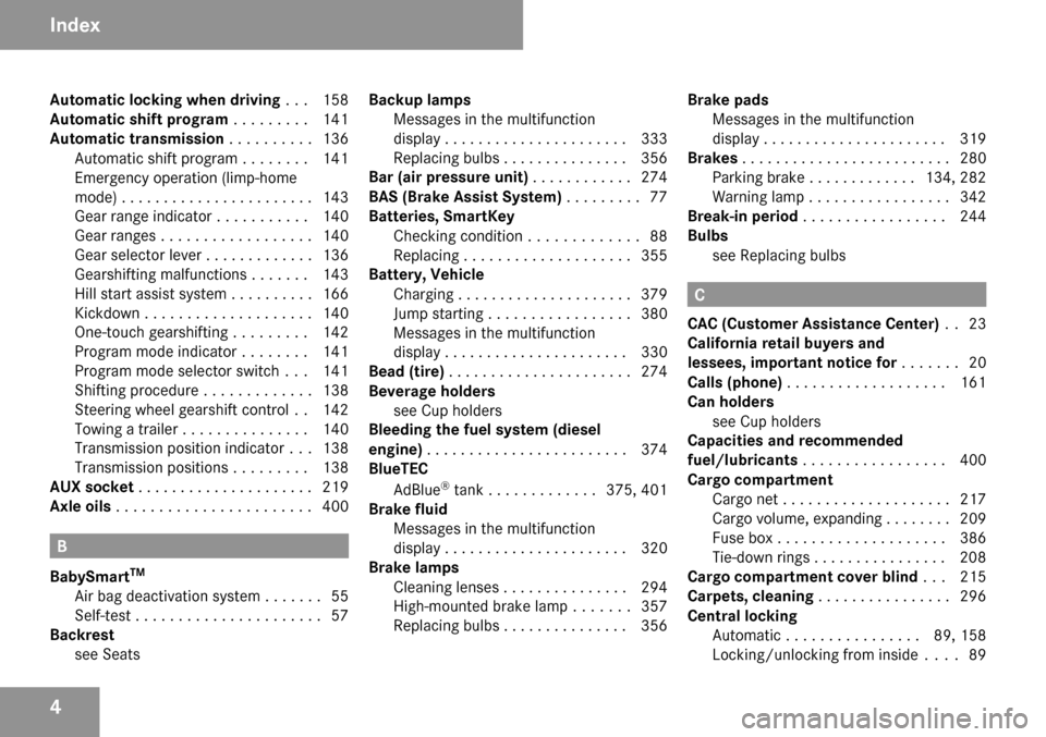 MERCEDES-BENZ R350 2009 W251 Owners Manual 